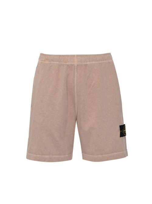 Bermuda 6200014 in felpa di cotone mafilé Desert STONE ISLAND | 6200014S0060V019A